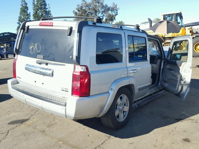 1J8HH58276C253458 - 2006 JEEP COMMANDER SILVER photo 4