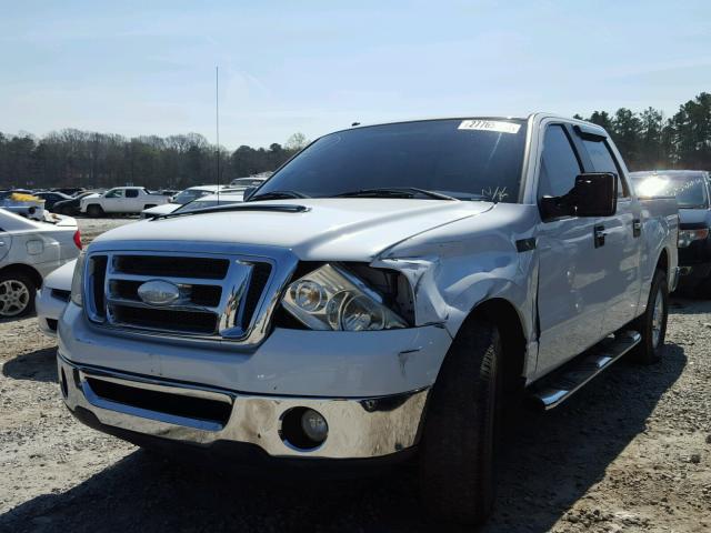 1FTPW12V17KC97757 - 2007 FORD F150 SUPER WHITE photo 2