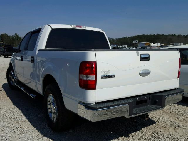 1FTPW12V17KC97757 - 2007 FORD F150 SUPER WHITE photo 3