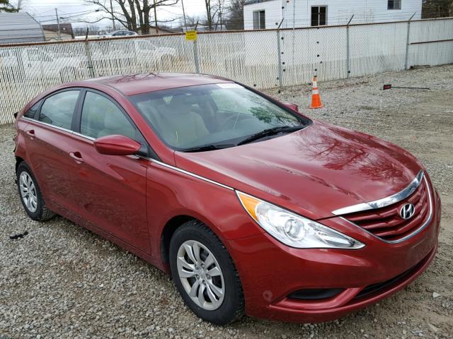 5NPEB4AC2CH499228 - 2012 HYUNDAI SONATA GLS RED photo 1