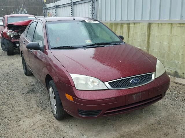 1FAFP34N67W115258 - 2007 FORD FOCUS ZX4 MAROON photo 1