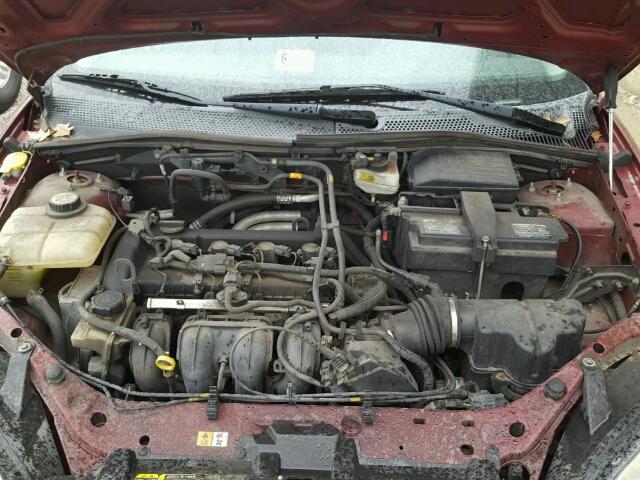 1FAFP34N67W115258 - 2007 FORD FOCUS ZX4 MAROON photo 7