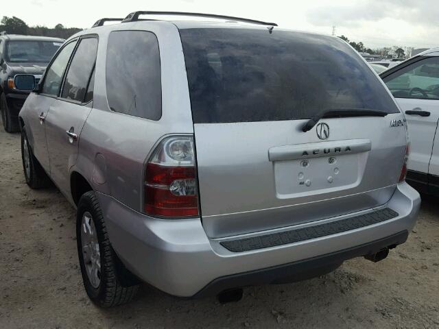 2HNYD18676H500970 - 2006 ACURA MDX TOURIN SILVER photo 3