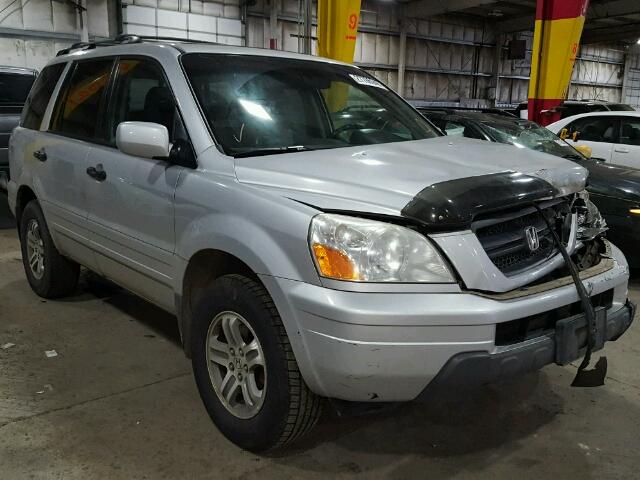 2HKYF18673H583707 - 2003 HONDA PILOT EXL SILVER photo 1