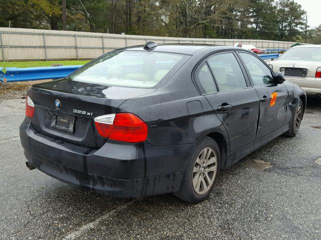 WBAVC93567K032844 - 2007 BMW 328 XI BLACK photo 4