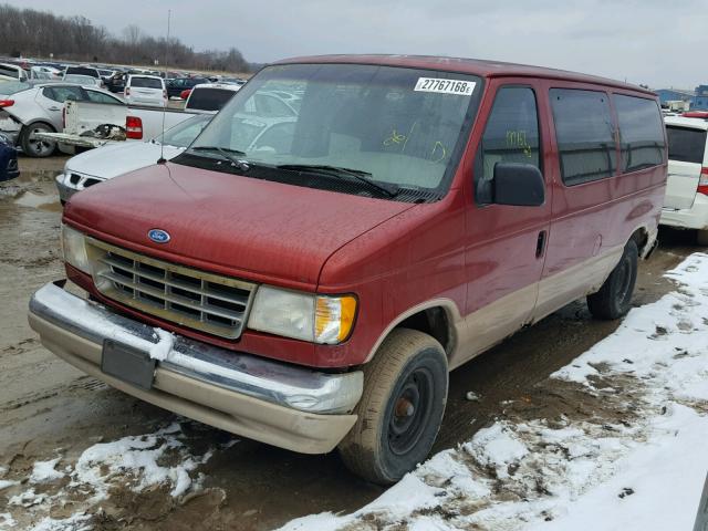 1FMEE11H2THB28257 - 1996 FORD ECONOLINE RED photo 2