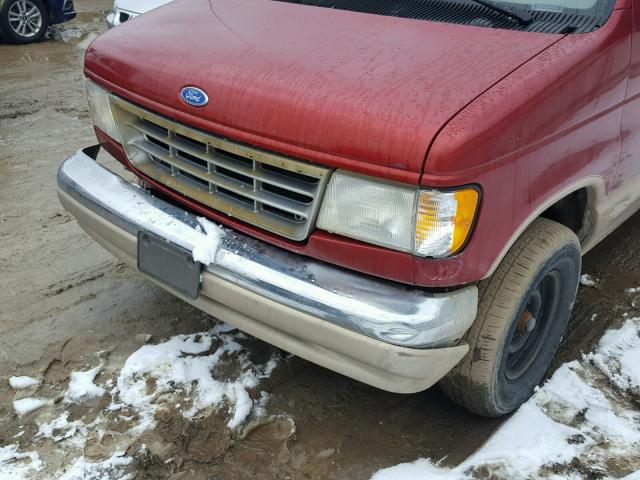 1FMEE11H2THB28257 - 1996 FORD ECONOLINE RED photo 9