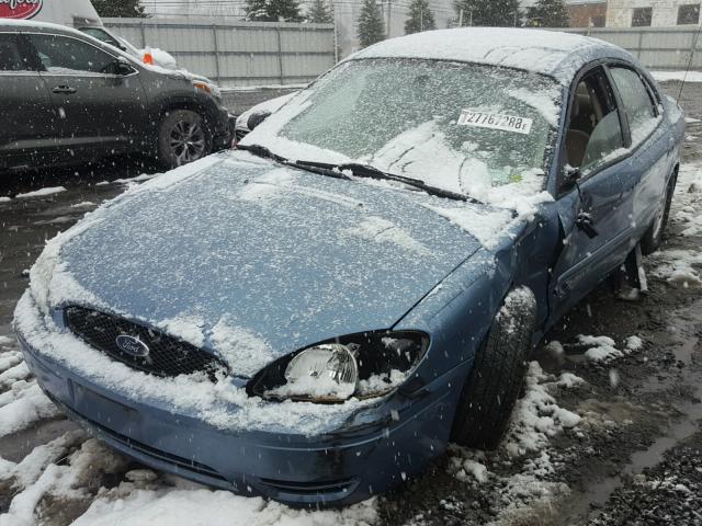 1FAFP53U06A147378 - 2006 FORD TAURUS SE BLUE photo 2