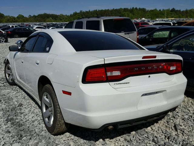 2C3CDXAG6EH217646 - 2014 DODGE CHARGER PO WHITE photo 3