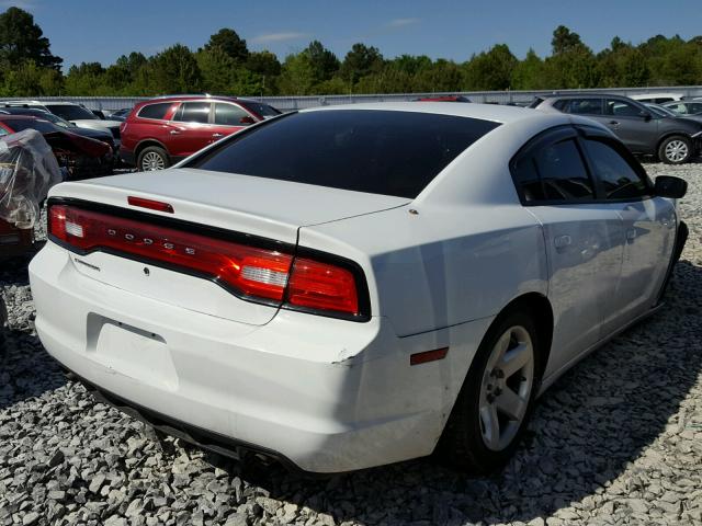 2C3CDXAG6EH217646 - 2014 DODGE CHARGER PO WHITE photo 4