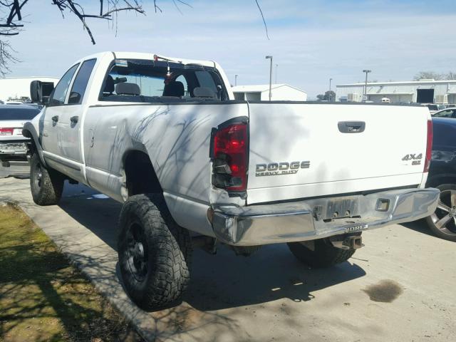 3D7KU28684G114160 - 2004 DODGE RAM 2500 S WHITE photo 3