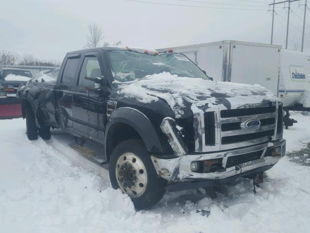 1FTXW43R18EB12304 - 2008 FORD F450 SUPER BLACK photo 1