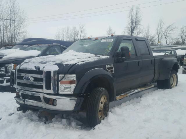 1FTXW43R18EB12304 - 2008 FORD F450 SUPER BLACK photo 2