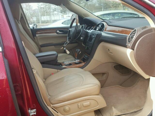 5GAER23768J263777 - 2008 BUICK ENCLAVE CX BURGUNDY photo 5