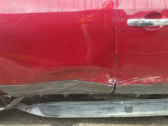 5GAER23768J263777 - 2008 BUICK ENCLAVE CX BURGUNDY photo 9