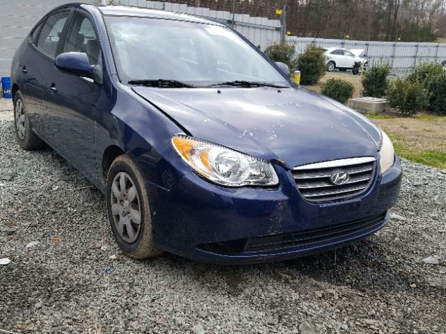 KMHDU46D97U145219 - 2007 HYUNDAI ELANTRA GL BLUE photo 1