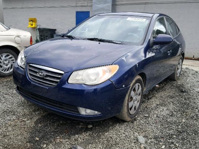 KMHDU46D97U145219 - 2007 HYUNDAI ELANTRA GL BLUE photo 2