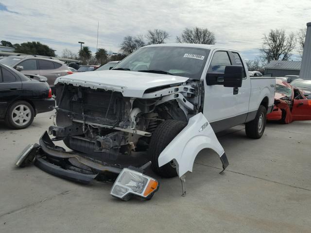 1FTFX1EV2AKE18596 - 2010 FORD F150 SUPER WHITE photo 2