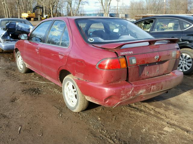 3N1AB41D2XL089206 - 1999 NISSAN SENTRA BAS BURGUNDY photo 3