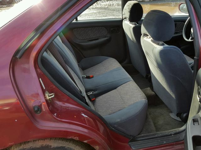 3N1AB41D2XL089206 - 1999 NISSAN SENTRA BAS BURGUNDY photo 6