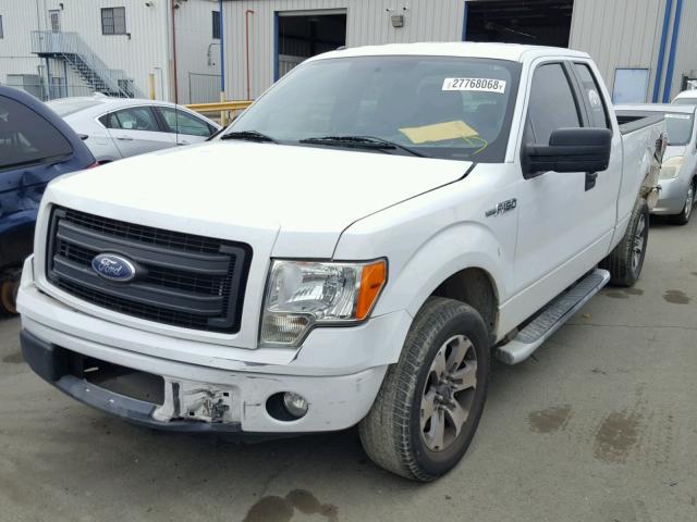 1FTEX1CM6DFC72965 - 2013 FORD F150 SUPER WHITE photo 2