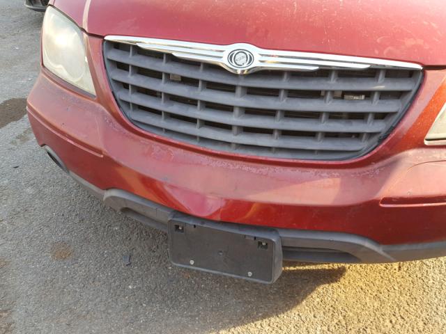 2A4GM48446R610106 - 2006 CHRYSLER PACIFICA RED photo 10