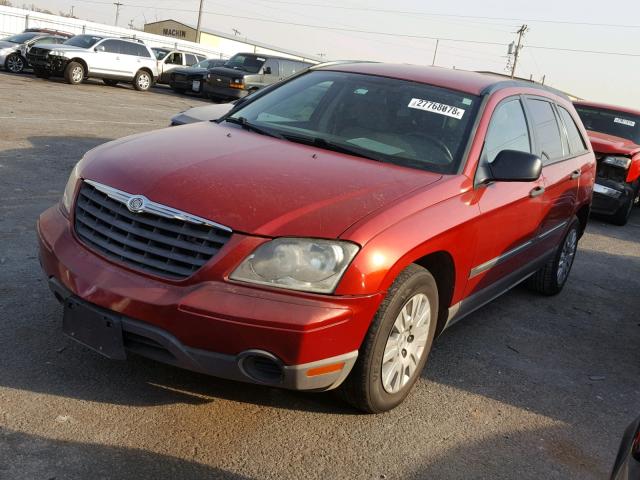 2A4GM48446R610106 - 2006 CHRYSLER PACIFICA RED photo 2