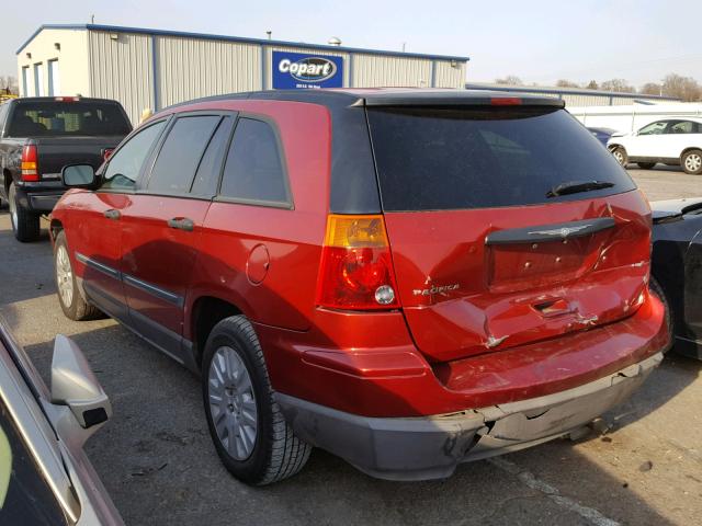 2A4GM48446R610106 - 2006 CHRYSLER PACIFICA RED photo 3