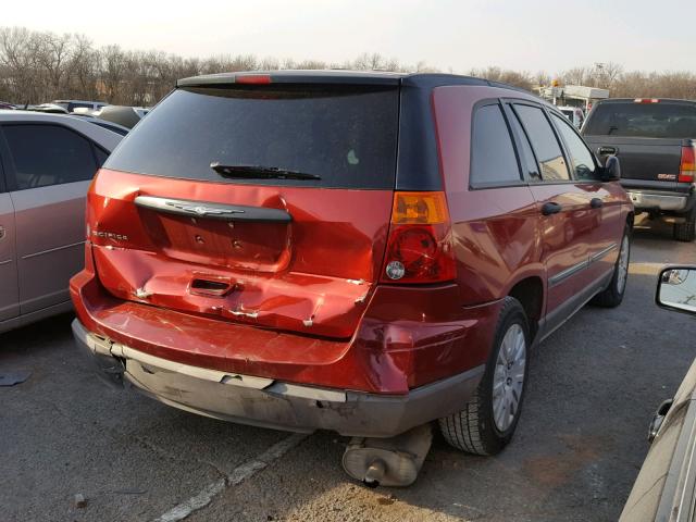 2A4GM48446R610106 - 2006 CHRYSLER PACIFICA RED photo 4