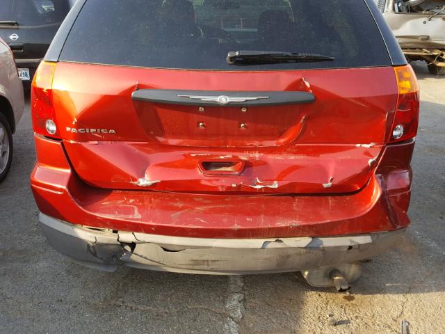 2A4GM48446R610106 - 2006 CHRYSLER PACIFICA RED photo 9