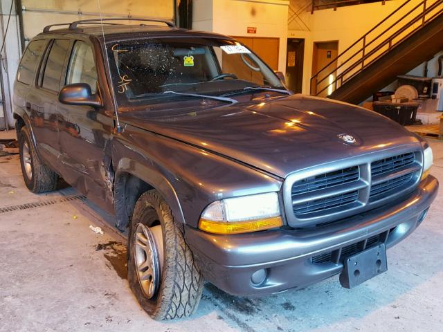 1B4HS38N52F162315 - 2002 DODGE DURANGO SP GRAY photo 1