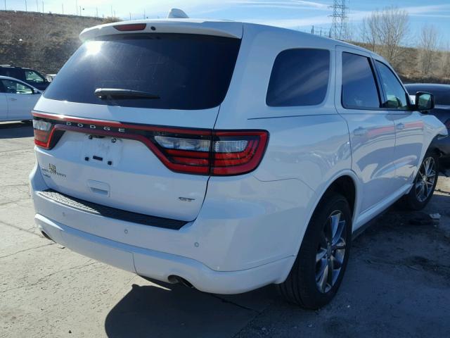 1C4RDJDG7HC697797 - 2017 DODGE DURANGO GT WHITE photo 4