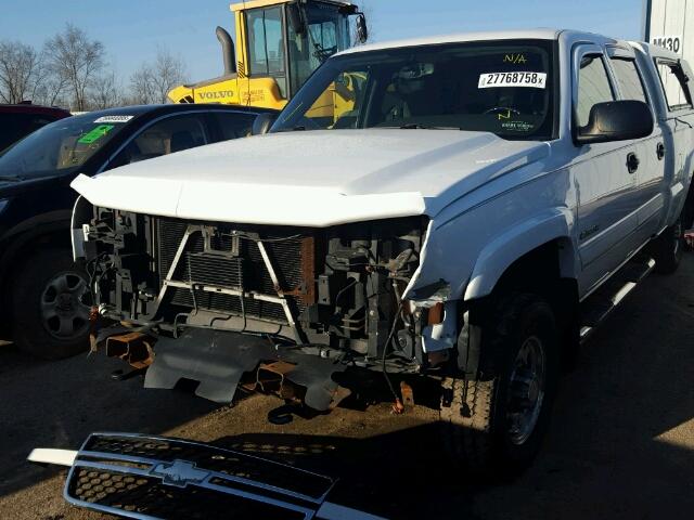 1GCHK23U16F111427 - 2006 CHEVROLET SILVERADO WHITE photo 2