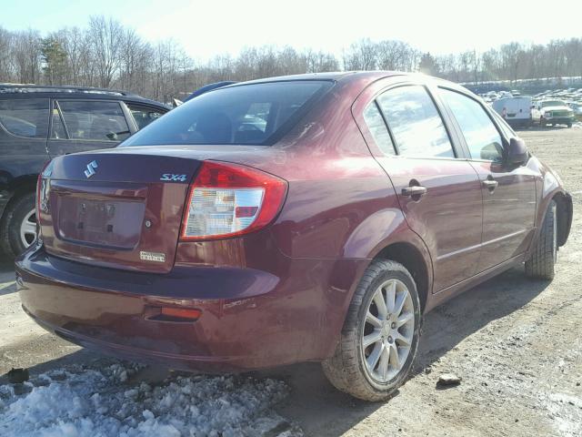 JS2YC5A21B6302992 - 2011 SUZUKI SX4 LE MAROON photo 4