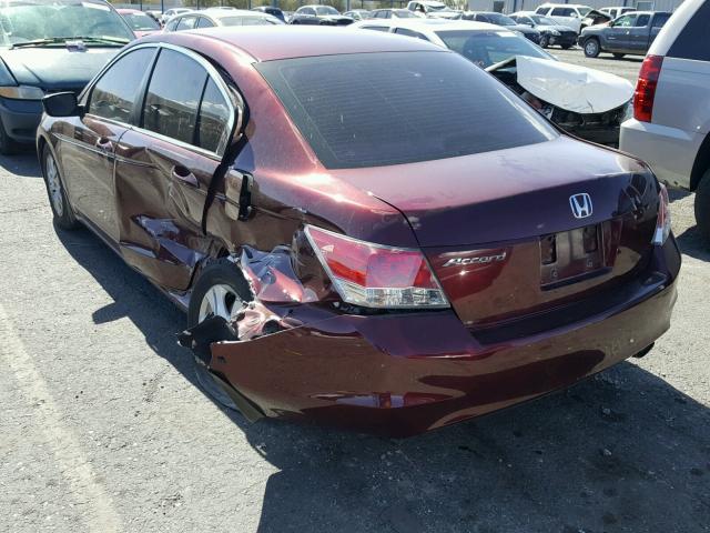 1HGCP2F49AA101484 - 2010 HONDA ACCORD LXP MAROON photo 3