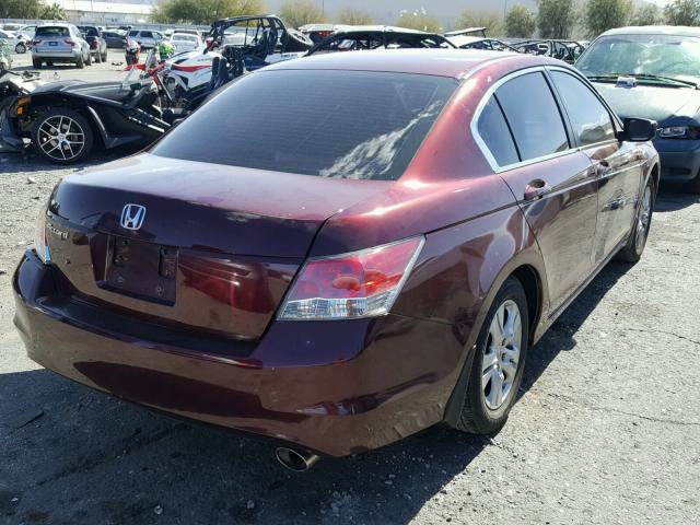 1HGCP2F49AA101484 - 2010 HONDA ACCORD LXP MAROON photo 4