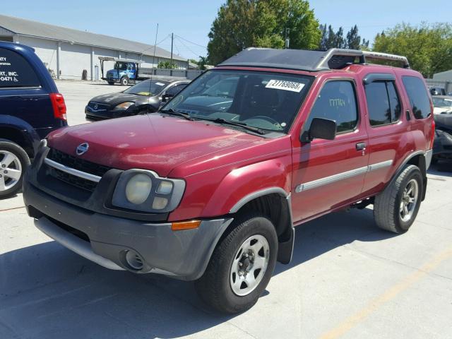 5N1DD28T72C541009 - 2002 NISSAN XTERRA XE RED photo 2