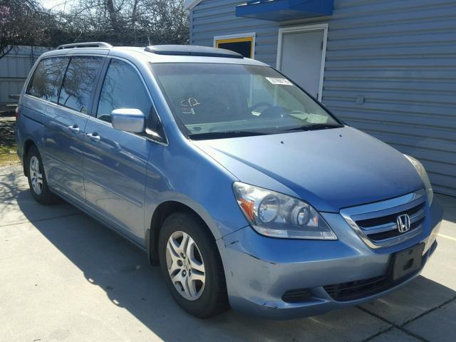 5FNRL38766B089004 - 2006 HONDA ODYSSEY EX BLUE photo 1