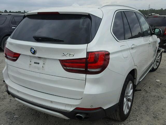 5UXKR0C50F0K67233 - 2015 BMW X5 XDRIVE3 WHITE photo 4