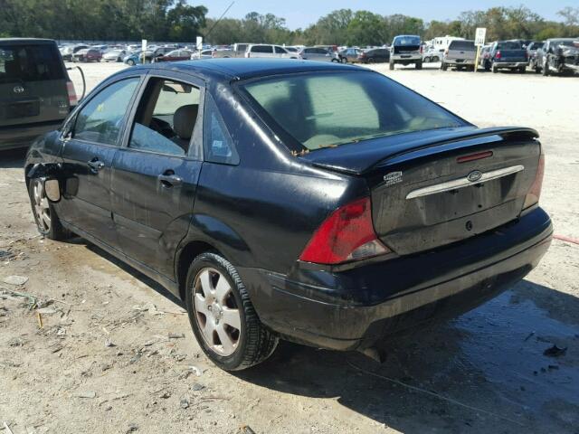 1FAHP38302W204219 - 2002 FORD FOCUS ZTS BLACK photo 3