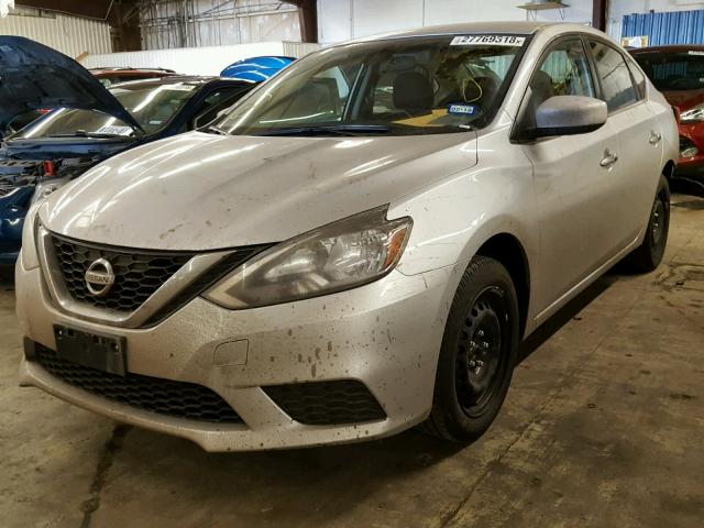 3N1AB7AP6HY269319 - 2017 NISSAN SENTRA S SILVER photo 2