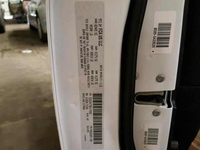 2C3CDXCT9GH172683 - 2016 DODGE CHARGER R/ WHITE photo 10