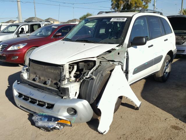 JTEGD20V450072347 - 2005 TOYOTA RAV4 WHITE photo 2