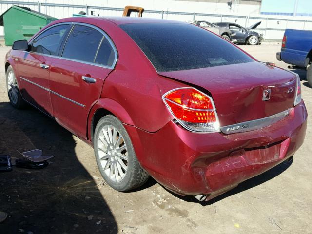 1G8ZV57727F297430 - 2007 SATURN AURA XR RED photo 3