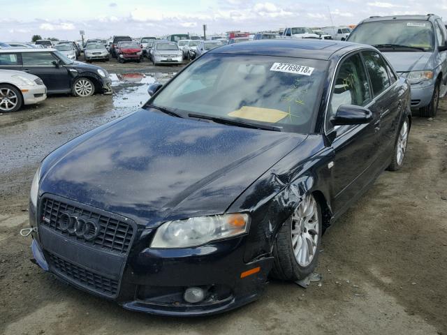 WAUAF78E68A128984 - 2008 AUDI A4 2.0T BLACK photo 2