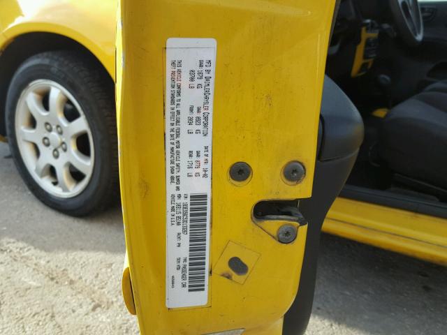 1B3ES56C53D133267 - 2003 DODGE NEON SXT YELLOW photo 10