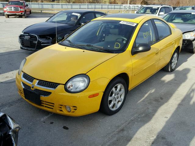 1B3ES56C53D133267 - 2003 DODGE NEON SXT YELLOW photo 2