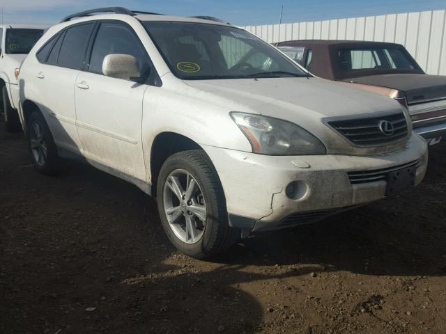 JTJHW31U672009222 - 2007 LEXUS RX 400H WHITE photo 1