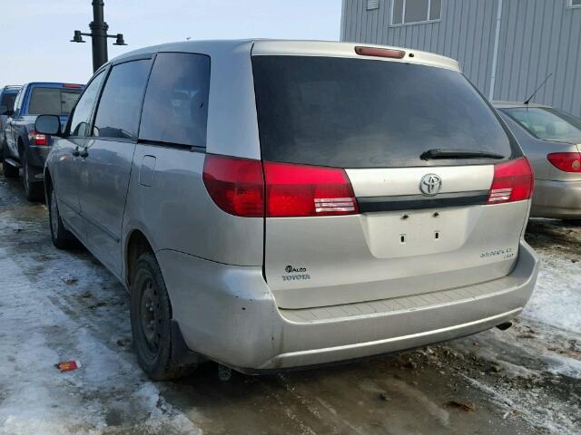 5TDBA29C05S034135 - 2005 TOYOTA SIENNA CE SILVER photo 3