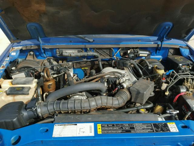 1FTYR14V81TB00917 - 2001 FORD RANGER SUP BLUE photo 7